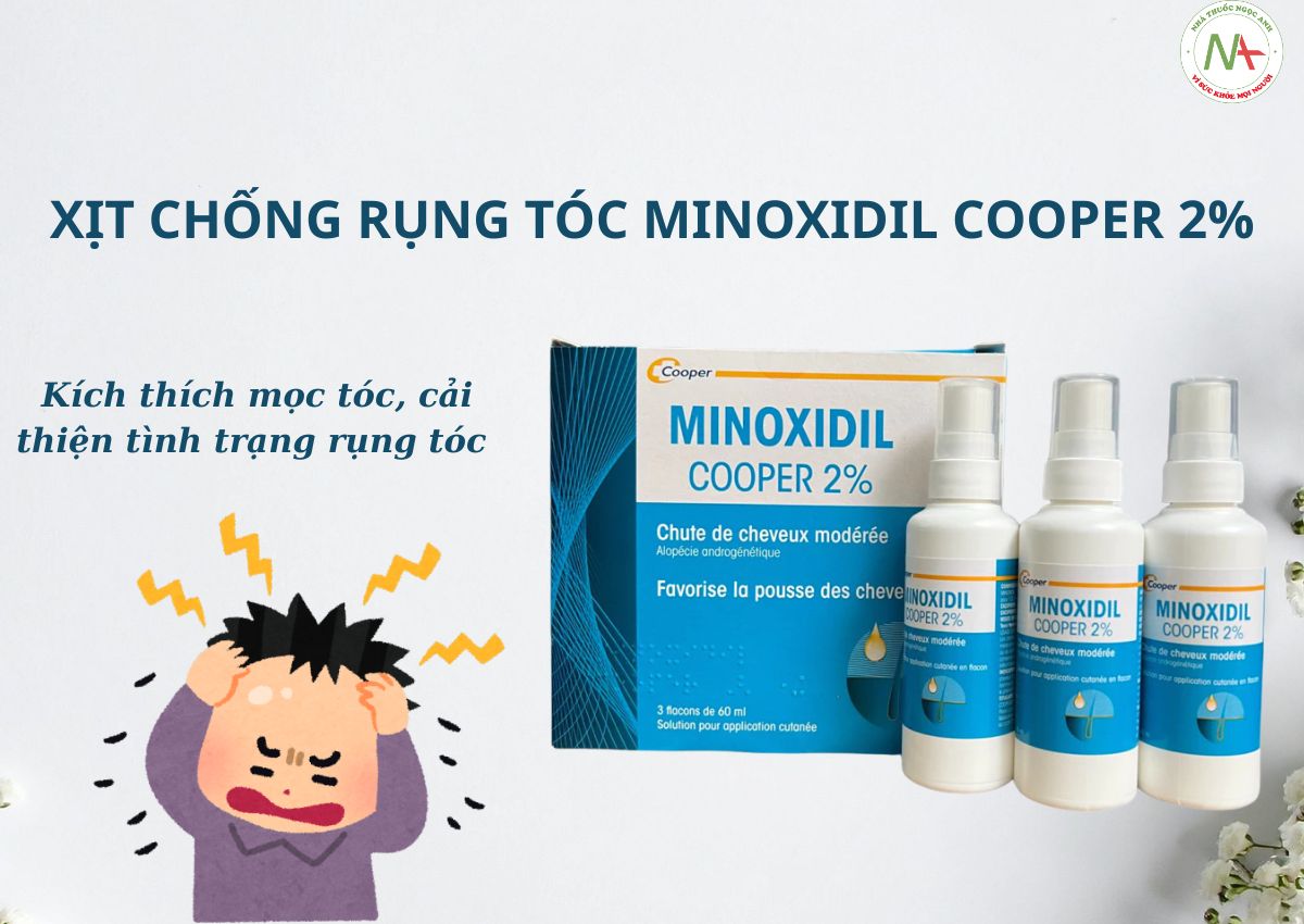 Xịt chống rụng tóc Minoxidil Cooper 2%