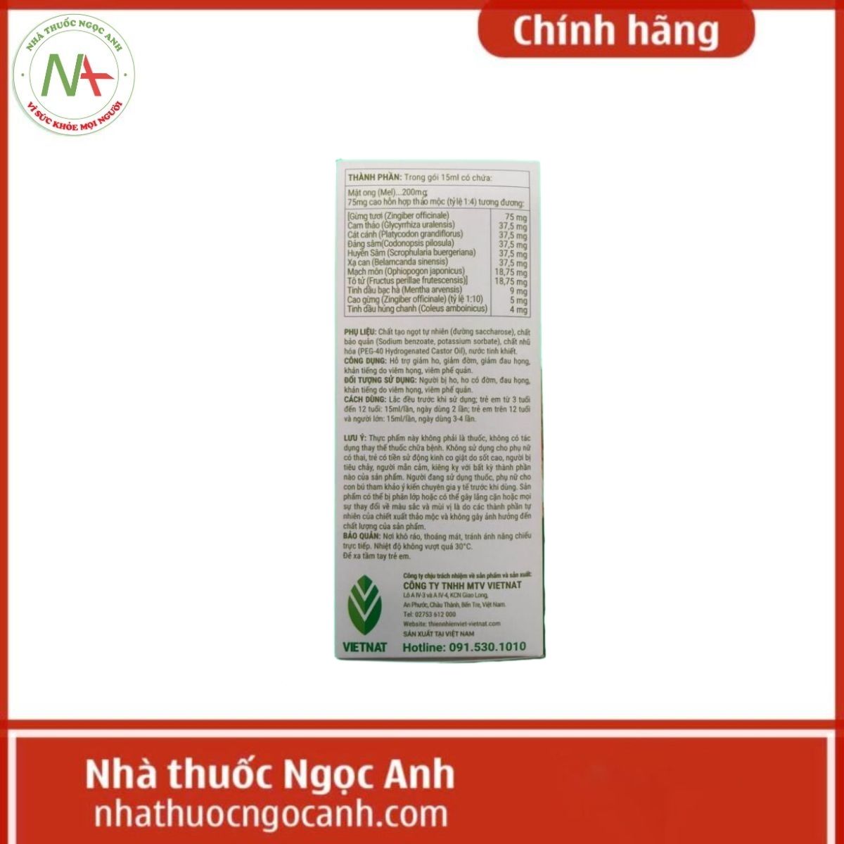 Siro Húng Chanh VIETNAT