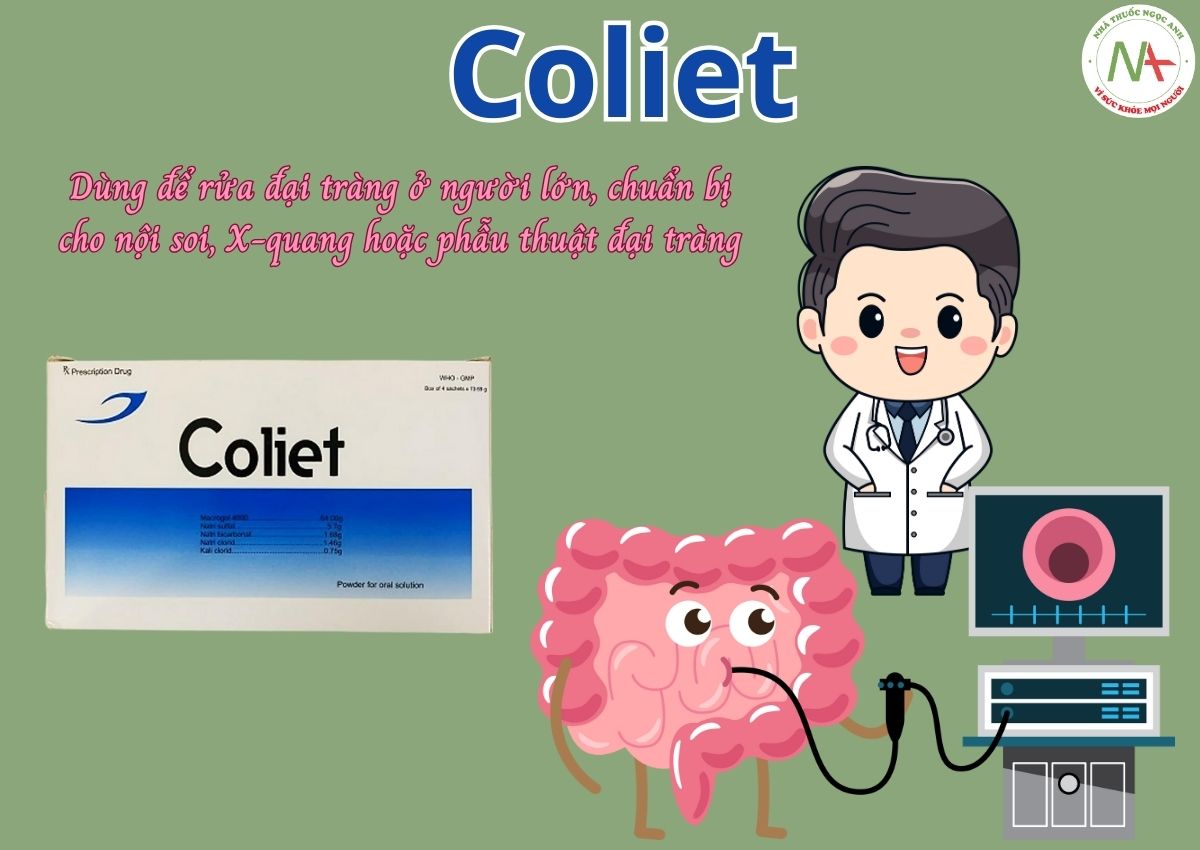 Coliet 11 Coliet - Thuốc xổ rửa đại tràng cho người lớn