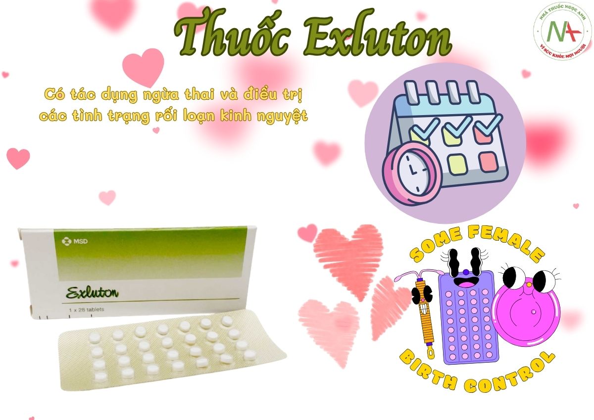 Exluton là thuốc tránh thai hàng ngày