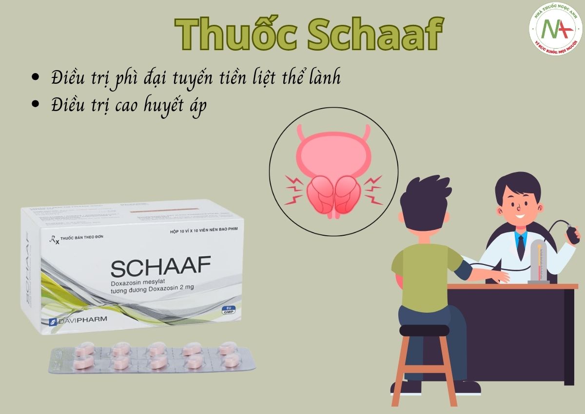 Thuốc Schaaf điều trị cao huyết áp, phù đại tuyến tiền liệt thể lành tính