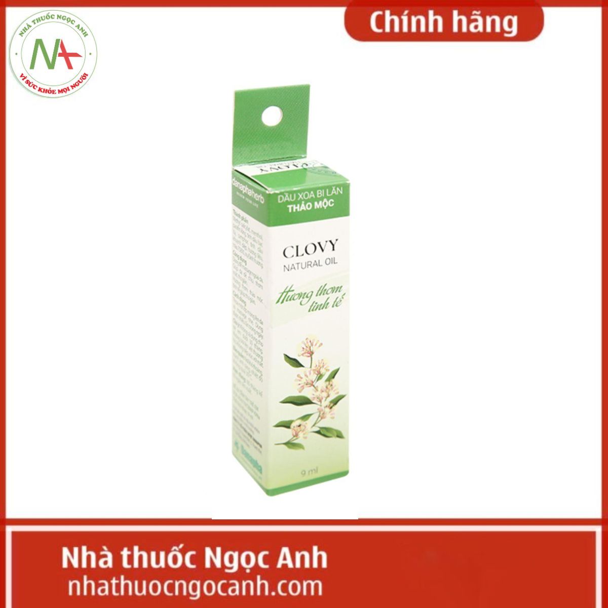 Dầu xoa bi lăn thảo mộc Clovy 9ml