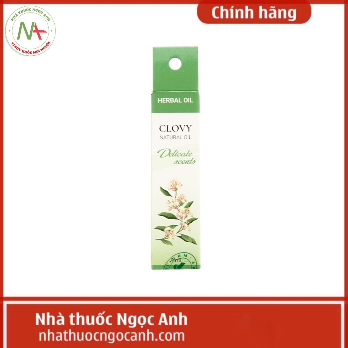 Dầu xoa bi lăn thảo mộc Clovy 9ml