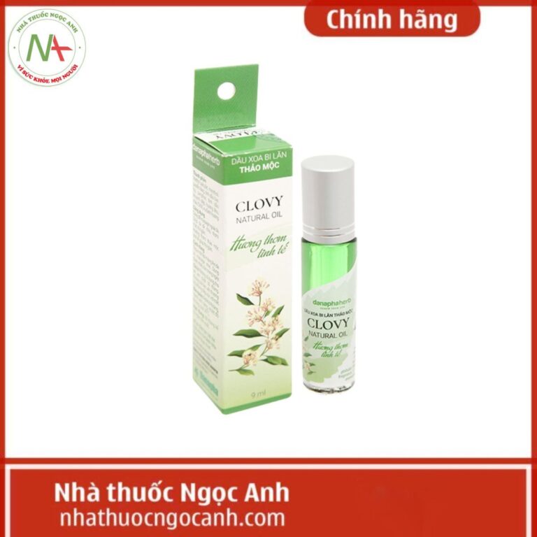 Dầu xoa bi lăn thảo mộc Clovy 9ml