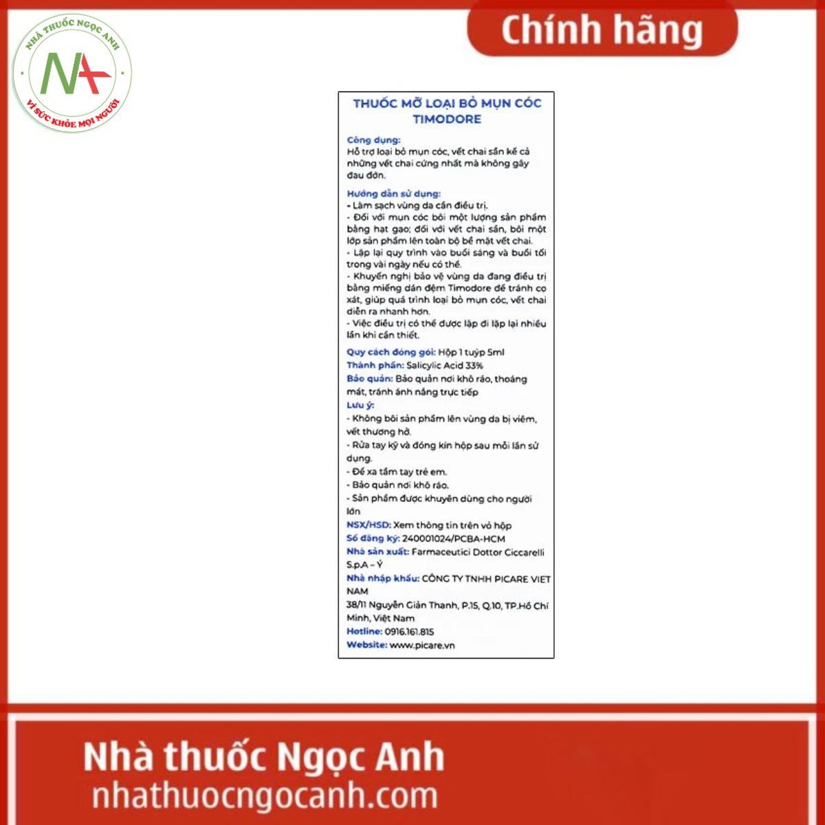 Dr.Ciccarelli Timodore gel 5ml