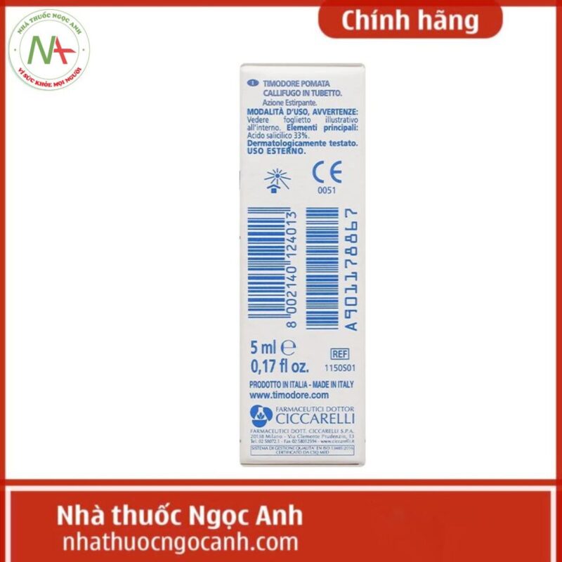 Timodore Gel Dr.Ciccarelli Timodore gel 5ml có tác dụng gì, giá bao nhiêu?