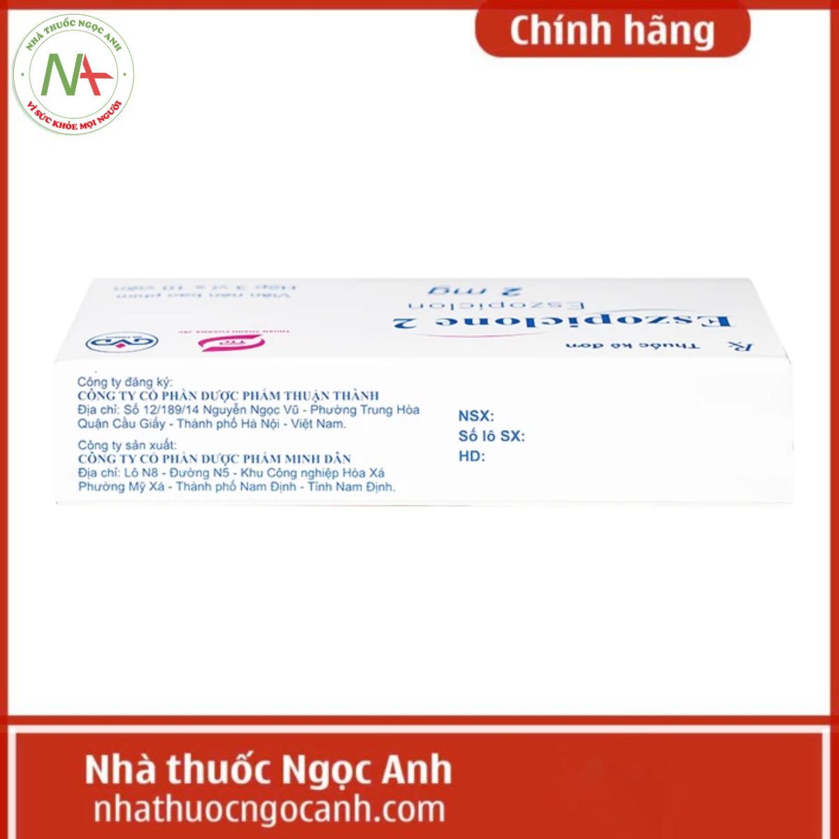 Eszopiclone 2mg Minh Dân