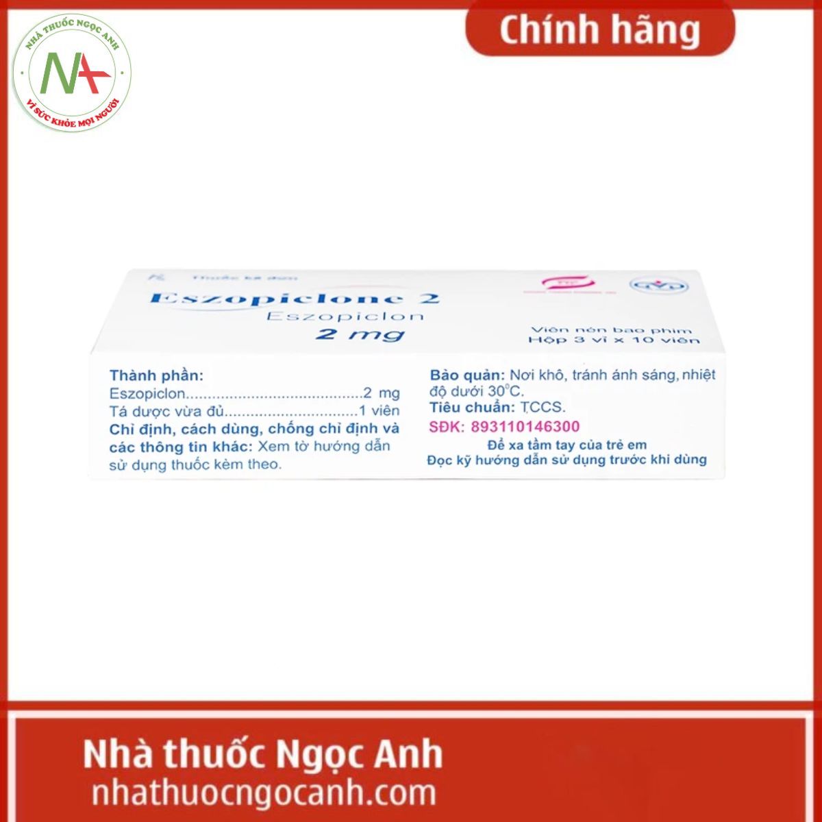 Eszopiclone 2mg Minh Dân