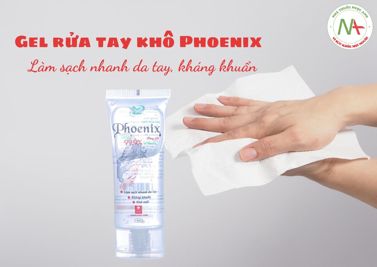Gel rửa tay khô Phoenix 70ml