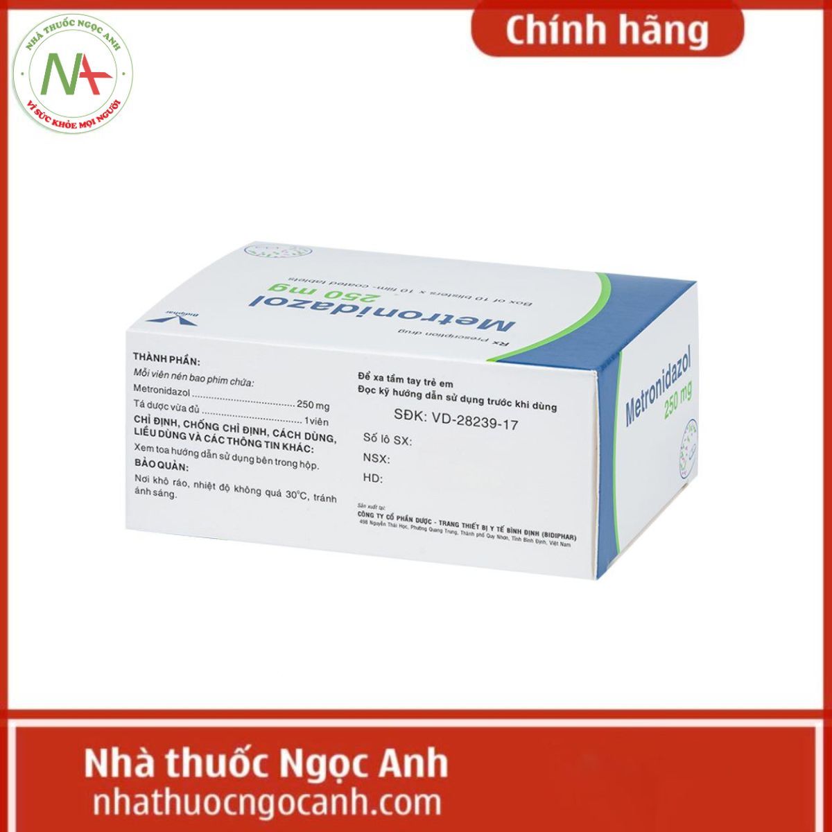 Metronidazol 250mg Bidiphar