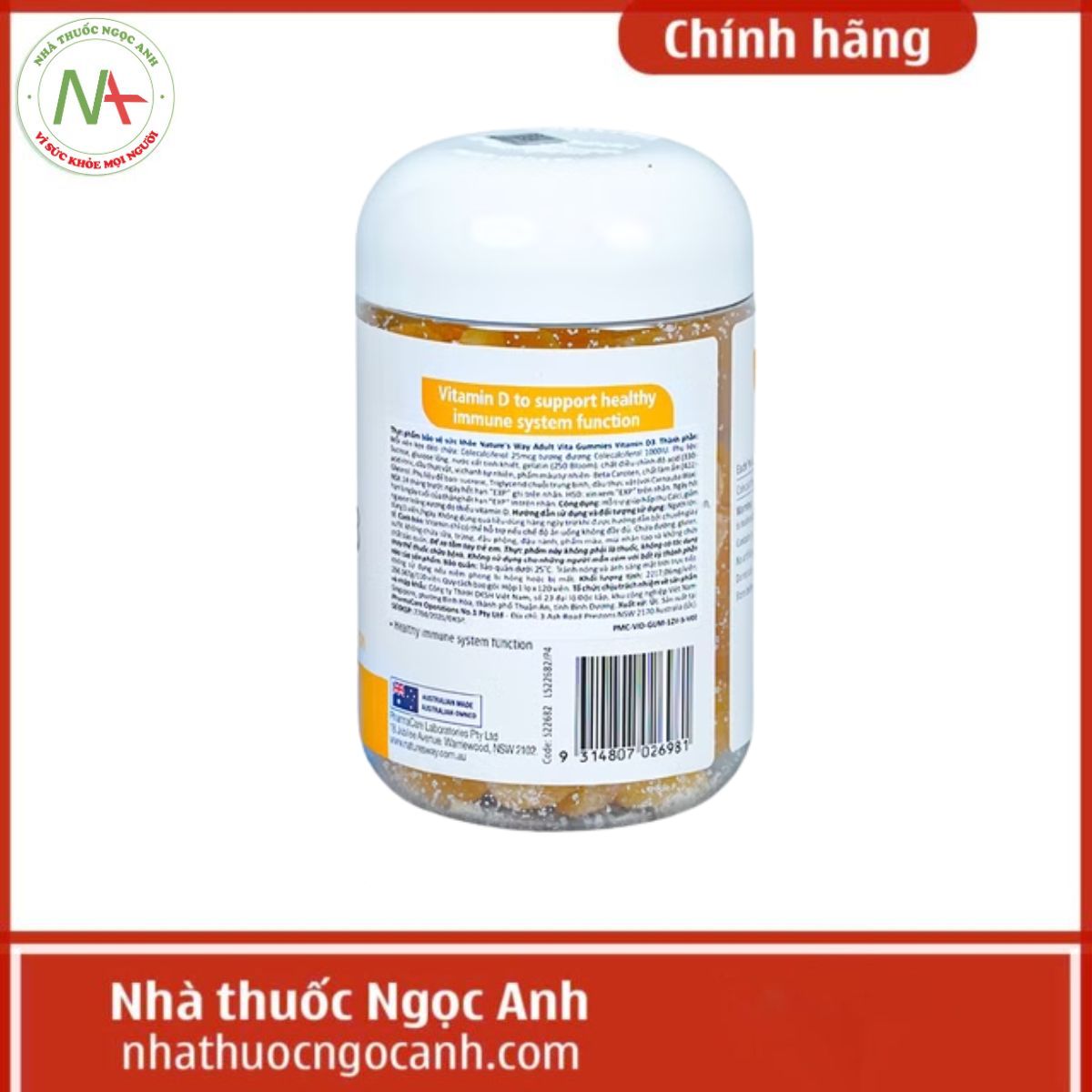 Nature's Way Vita Gummies Vitamin D3 1000IU