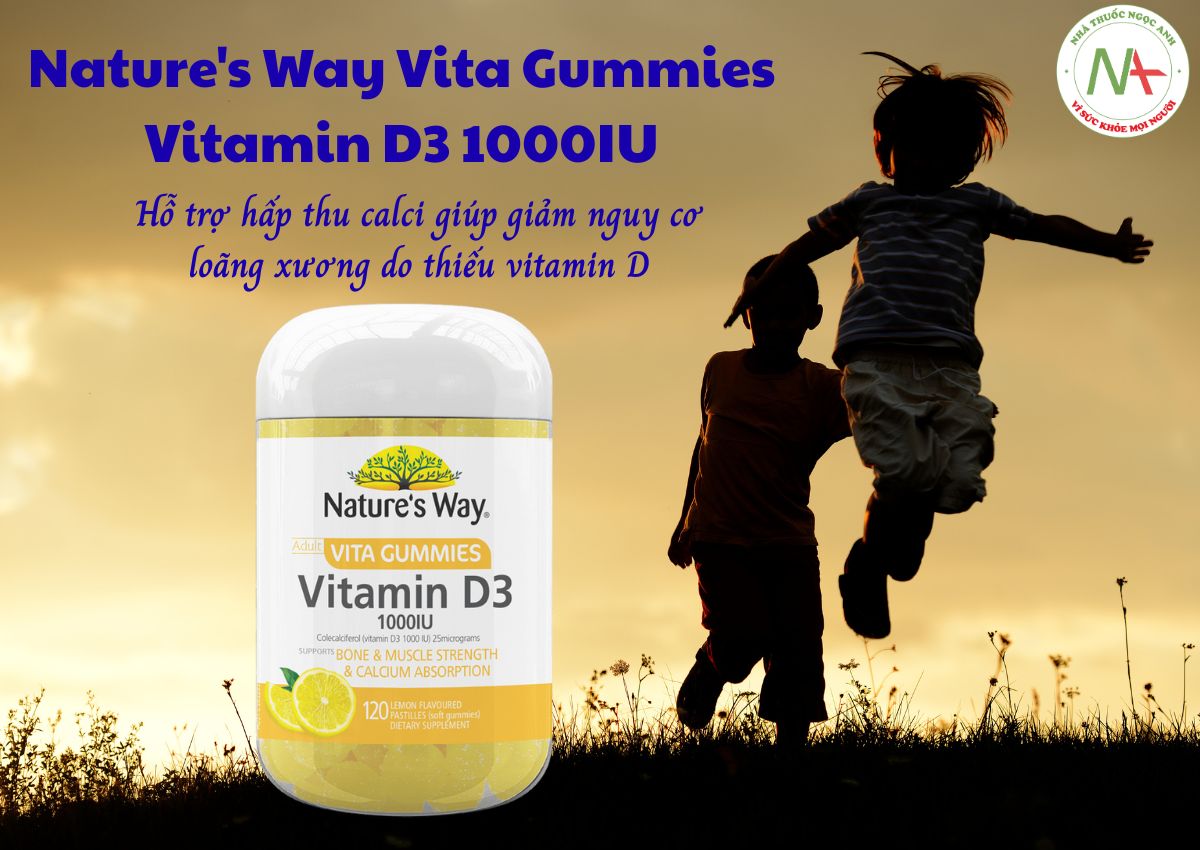Nature's Way Vita Gummies Vitamin D3 1000IU 3 Nature's Way Vita Gummies Vitamin D3 1000IU