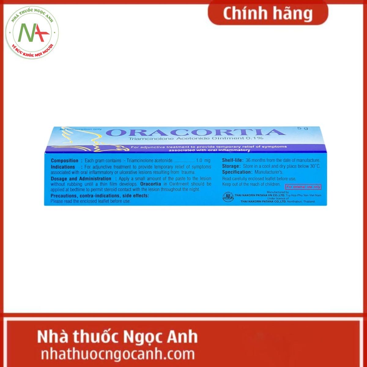 Oracortia 0,1% 5g