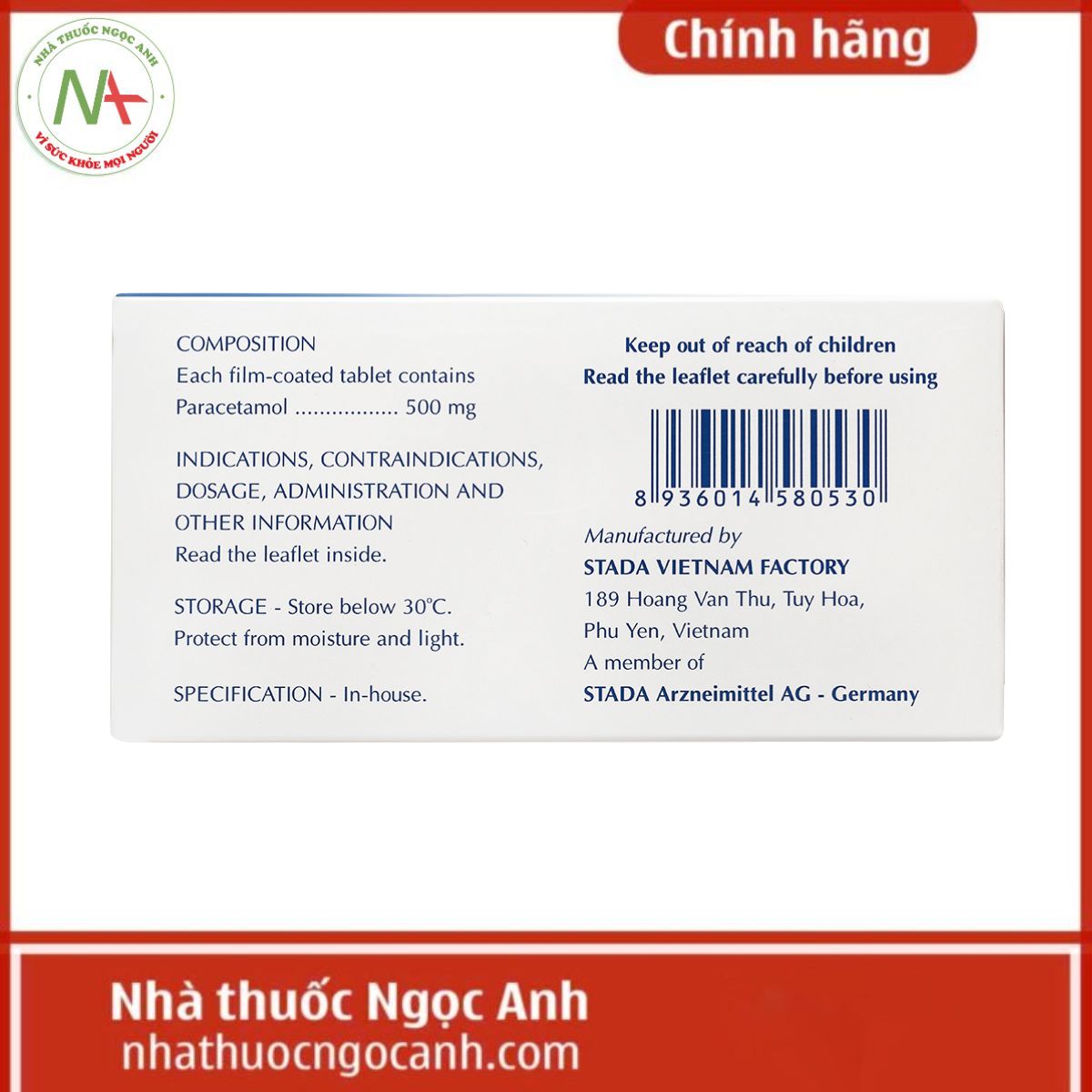 Paracetamol Stada 500mg