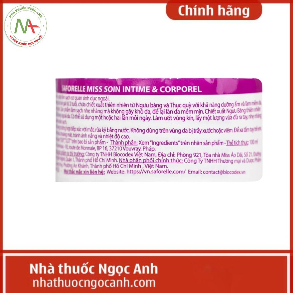 Saforelle Miss 100ml