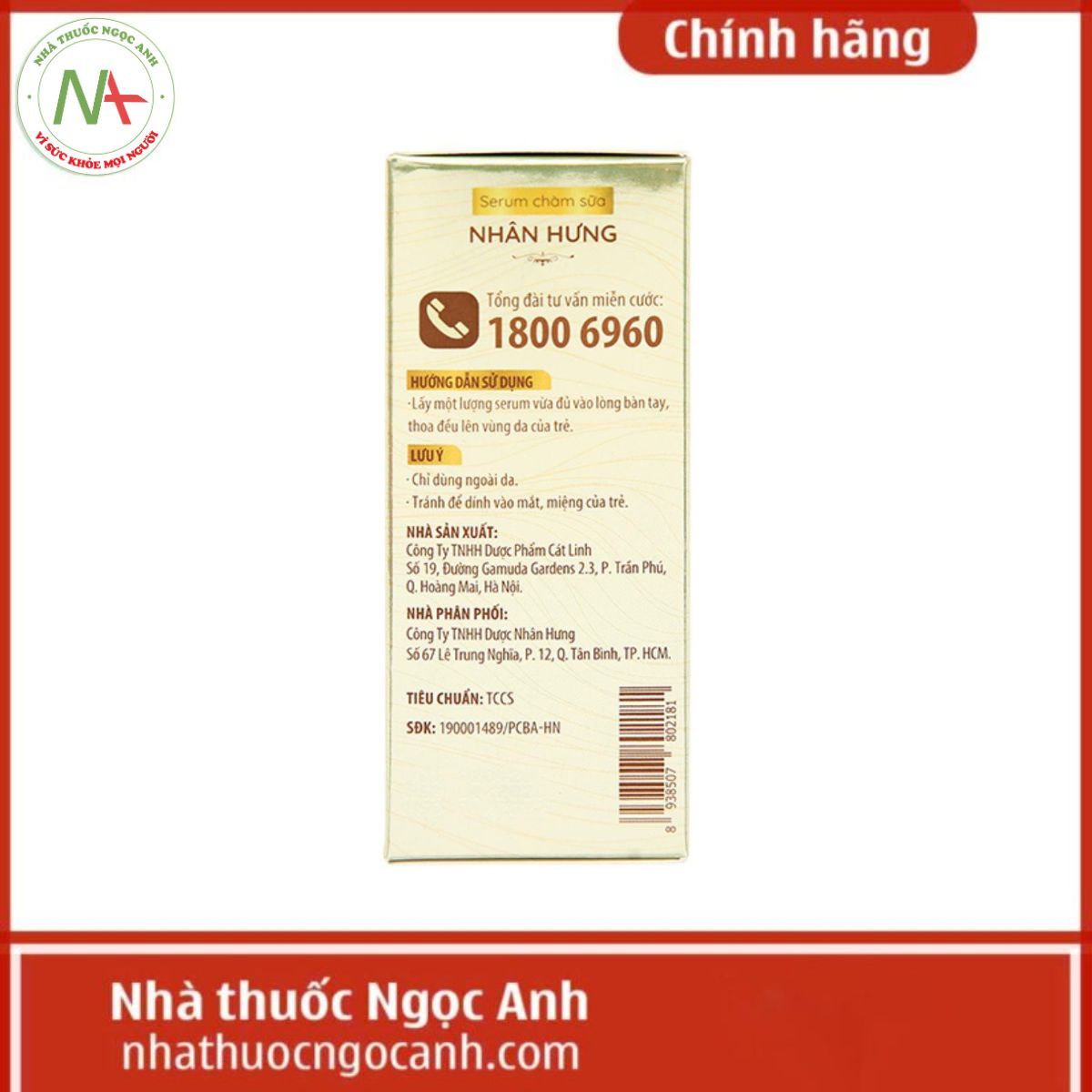 Serum Chàm Sữa Nhân Hưng