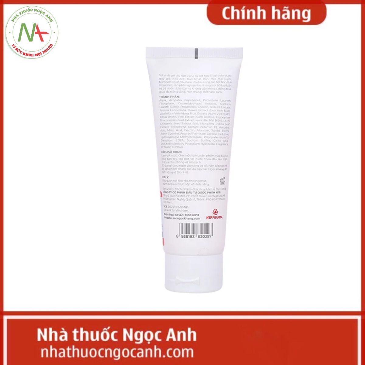 Sữa Rửa Mặt Thảo Dược Sắc Ngọc Khang