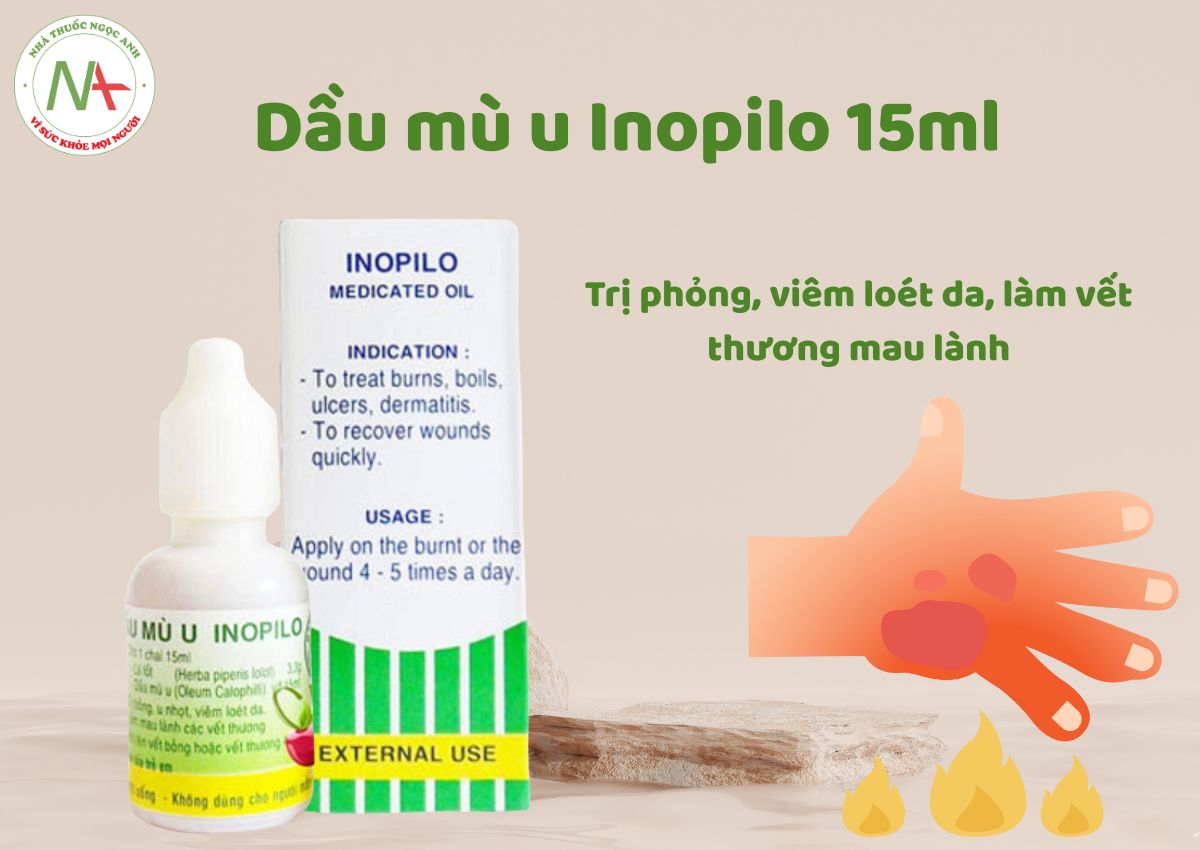 Dầu mù u Inopilo 15ml 3 Dầu mù u Inopilo 15ml
