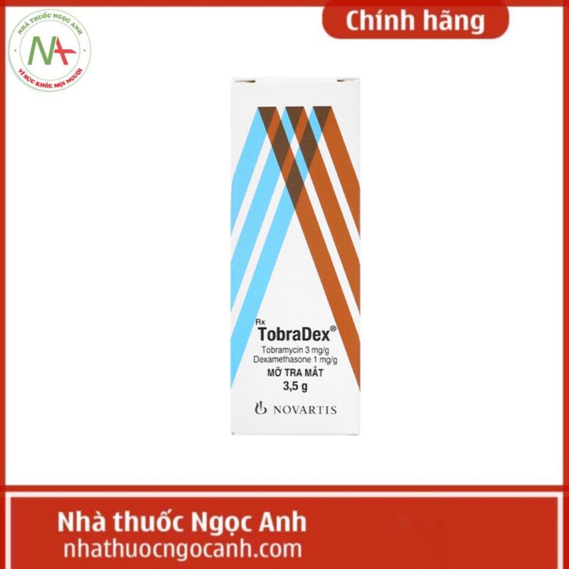 Thuốc mỡ tra mắt TobraDex 3,5g có tác dụng gì, giá bao nhiêu?