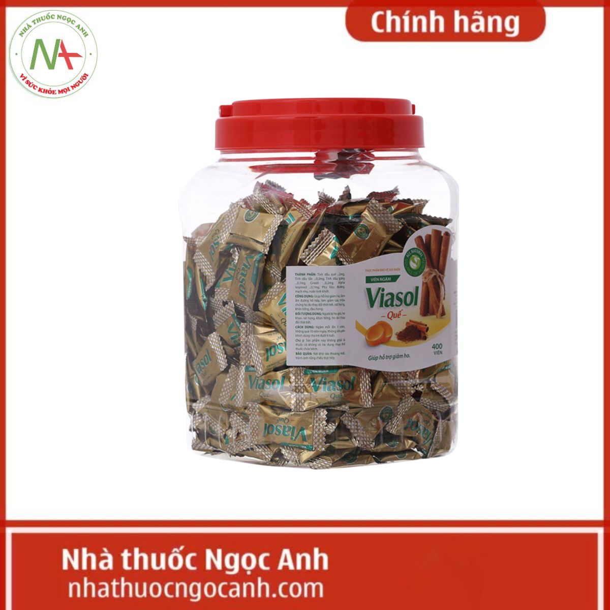 Viên ngậm Viasol Quế