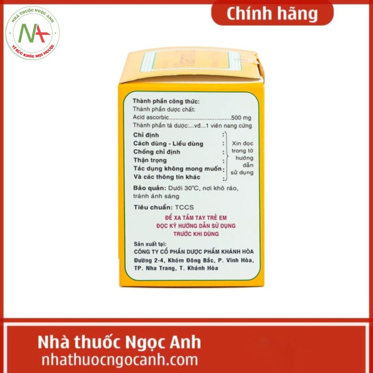 Vitamin C 500mg Khapharco