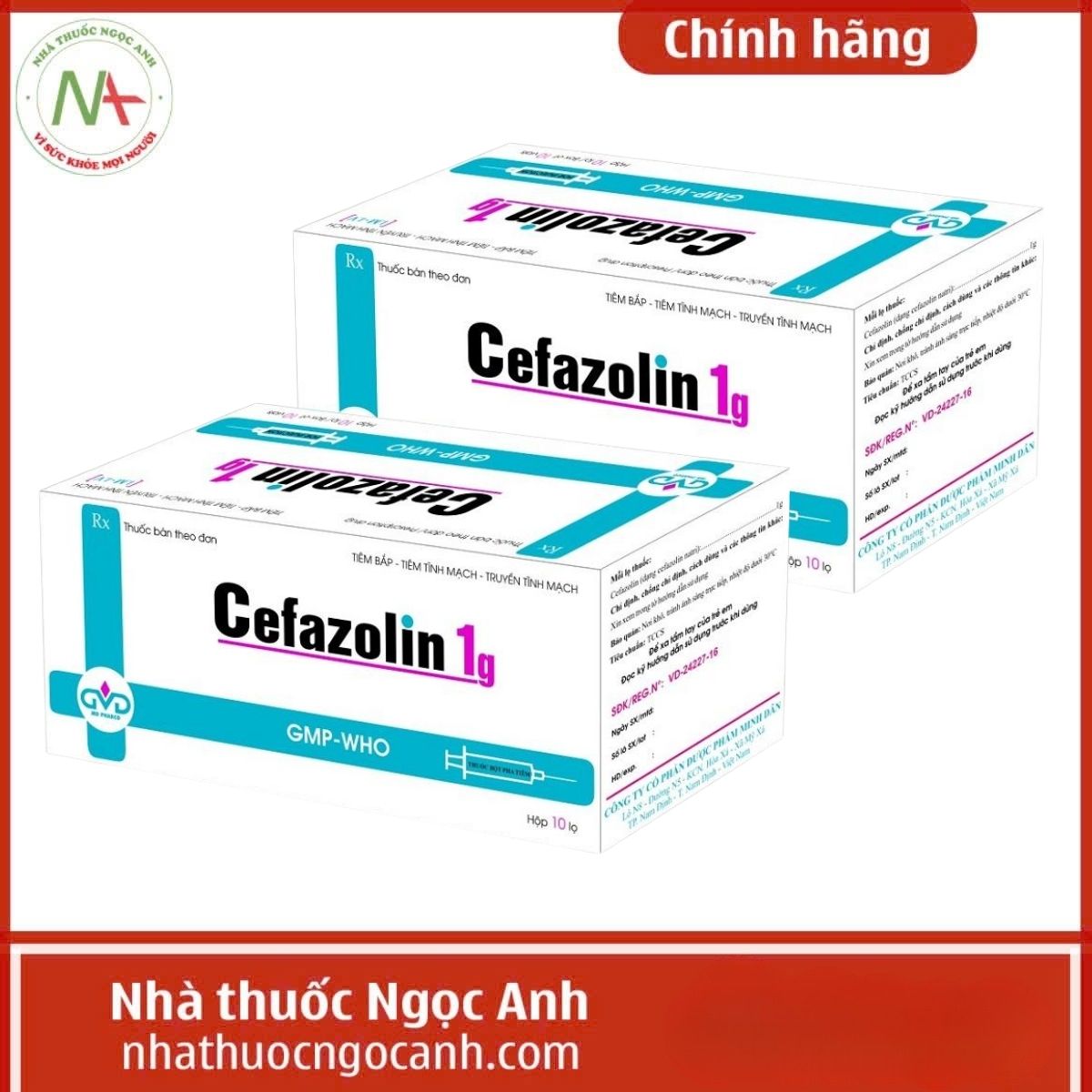 Thuốc Cefazolin 1g Minh Dân