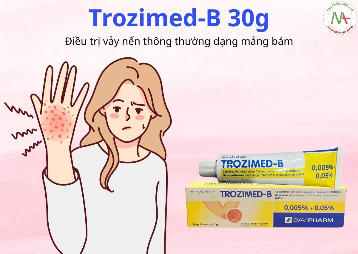 Thuốc Trozimed-B 30g điều trị vảy nến