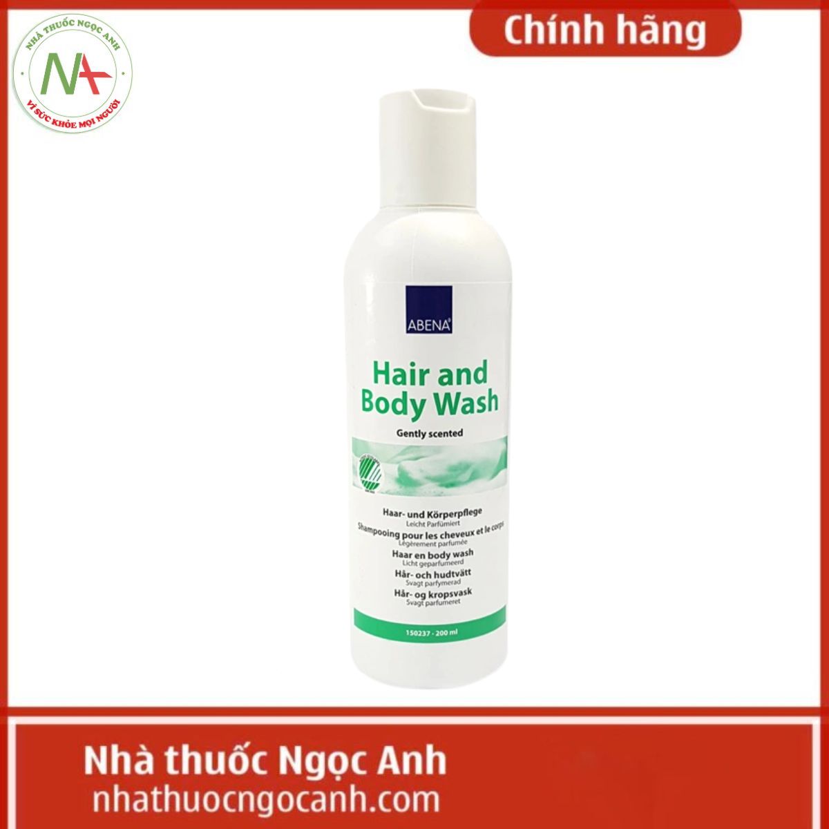 Abena Hair and Body Wash 200ml