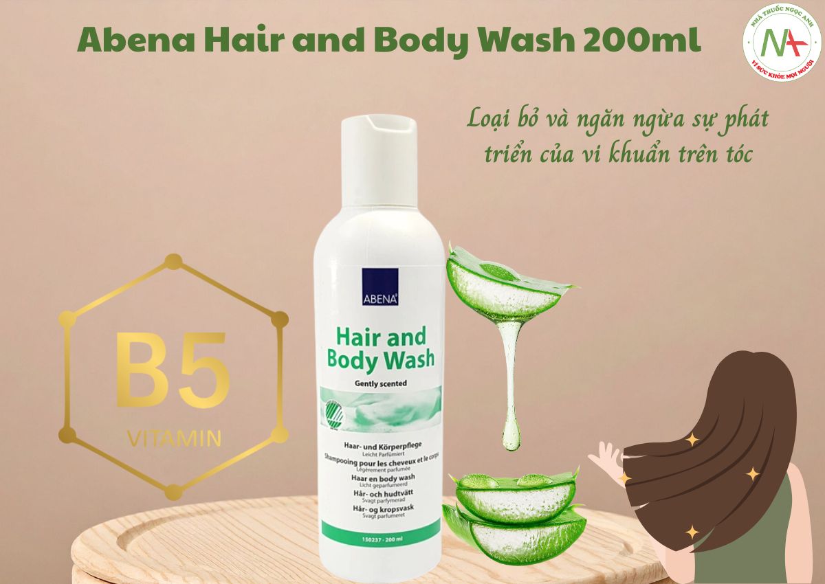 Abena Hair and Body Wash 200ml