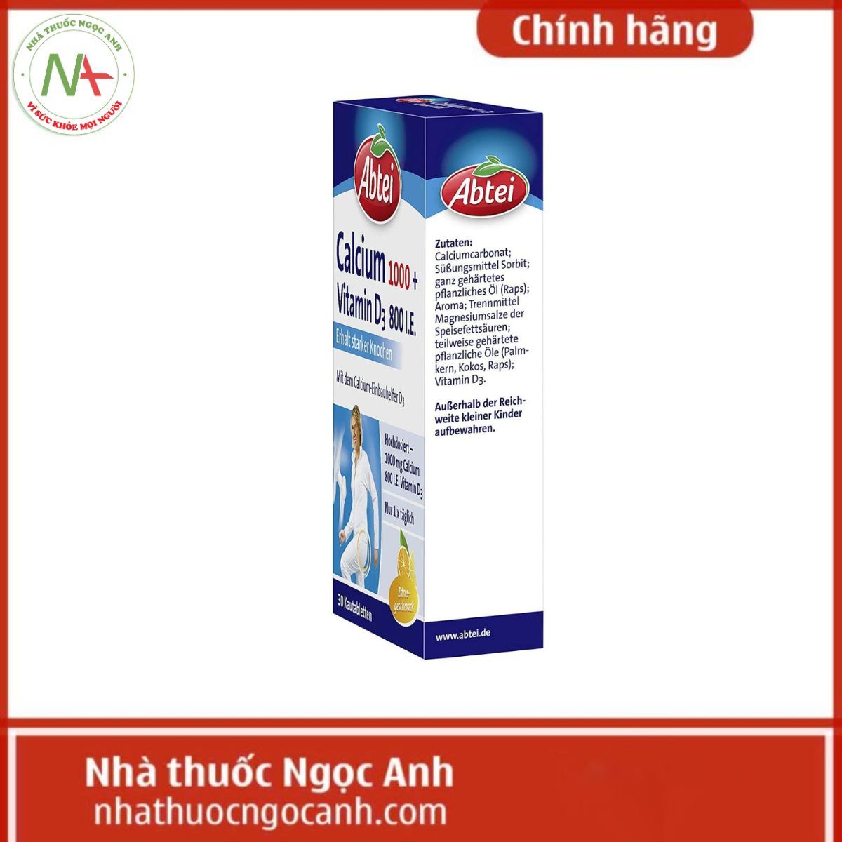 Abtei Calcium 1000+Vitamin D3 800 I.E.