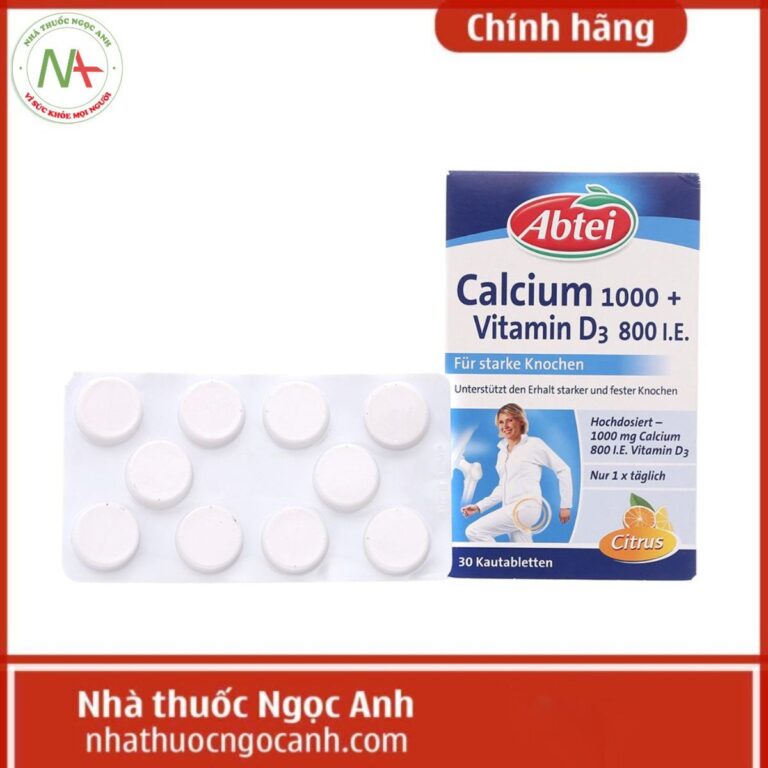 Abtei Calcium 1000+Vitamin D3 800 I.E.