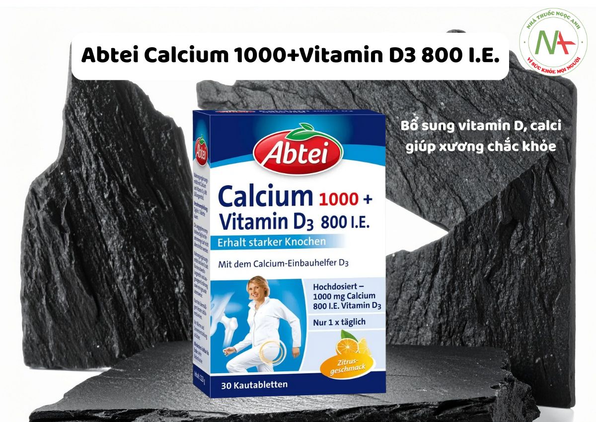 Abtei Calcium 1000+Vitamin D3 800 I.E.
