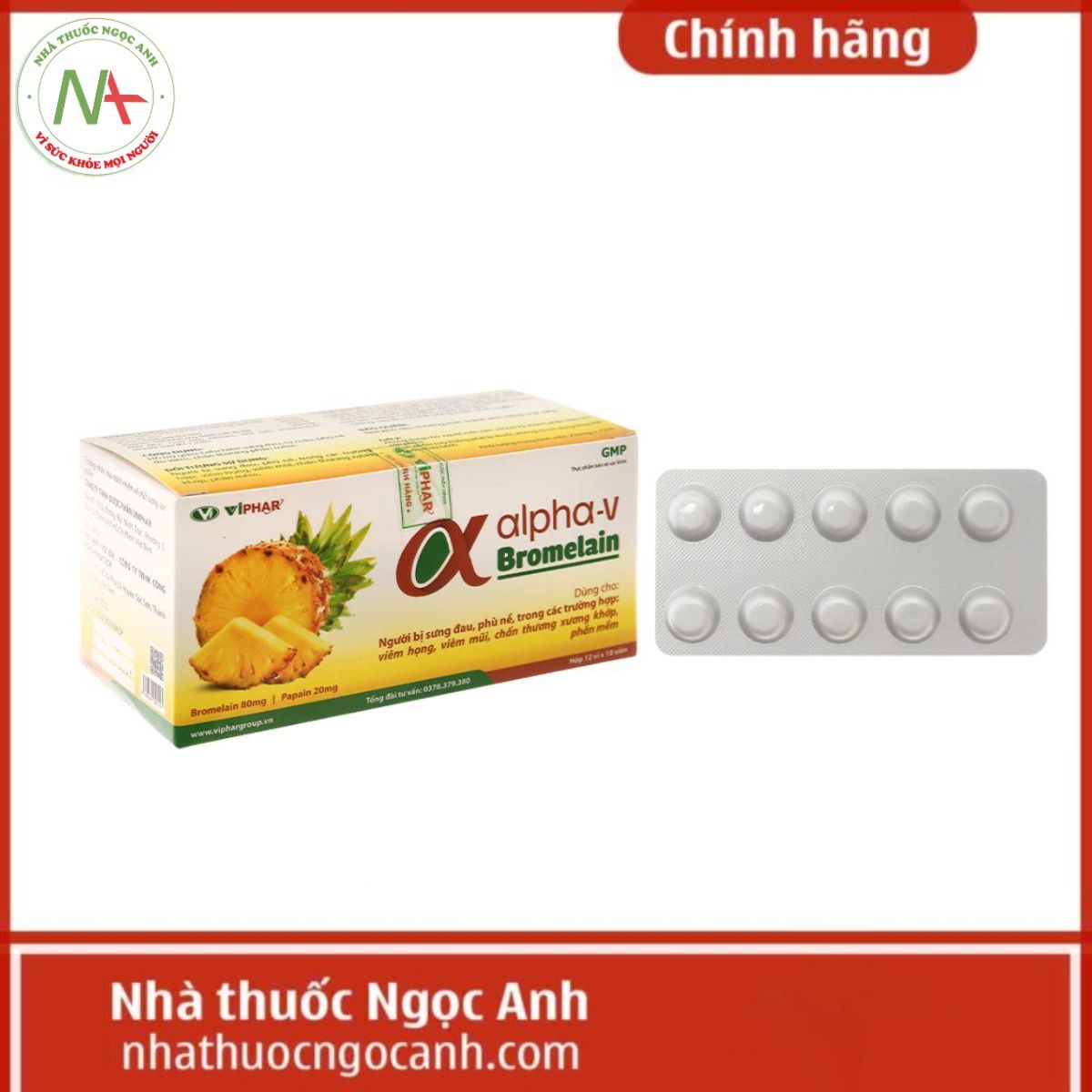 Alpha-V Bromelain Viphar