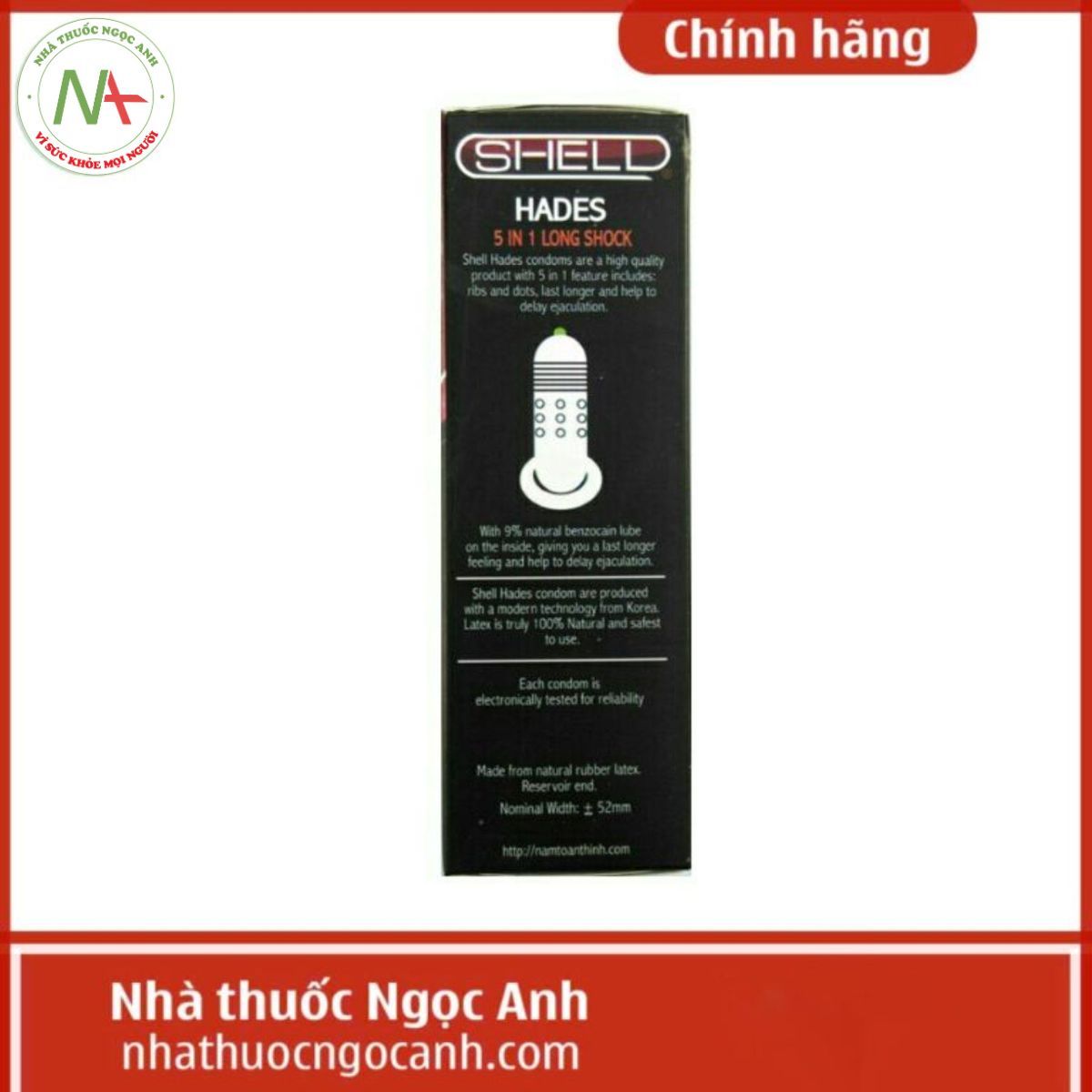 Bao cao su Shell Hades 5 in 1