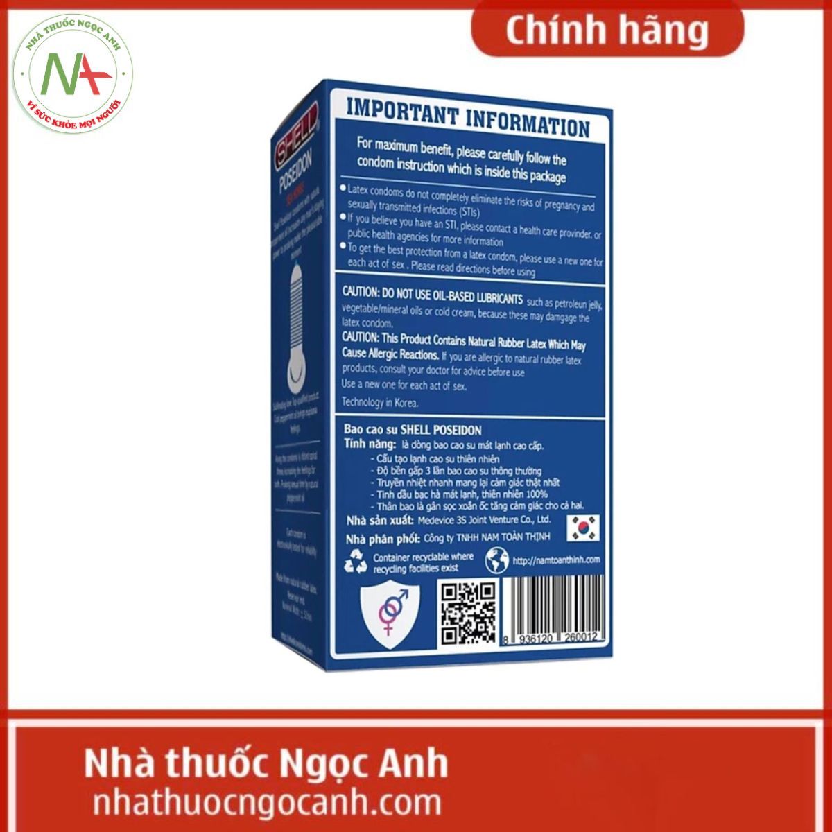 Bao cao su Shell Poseidon