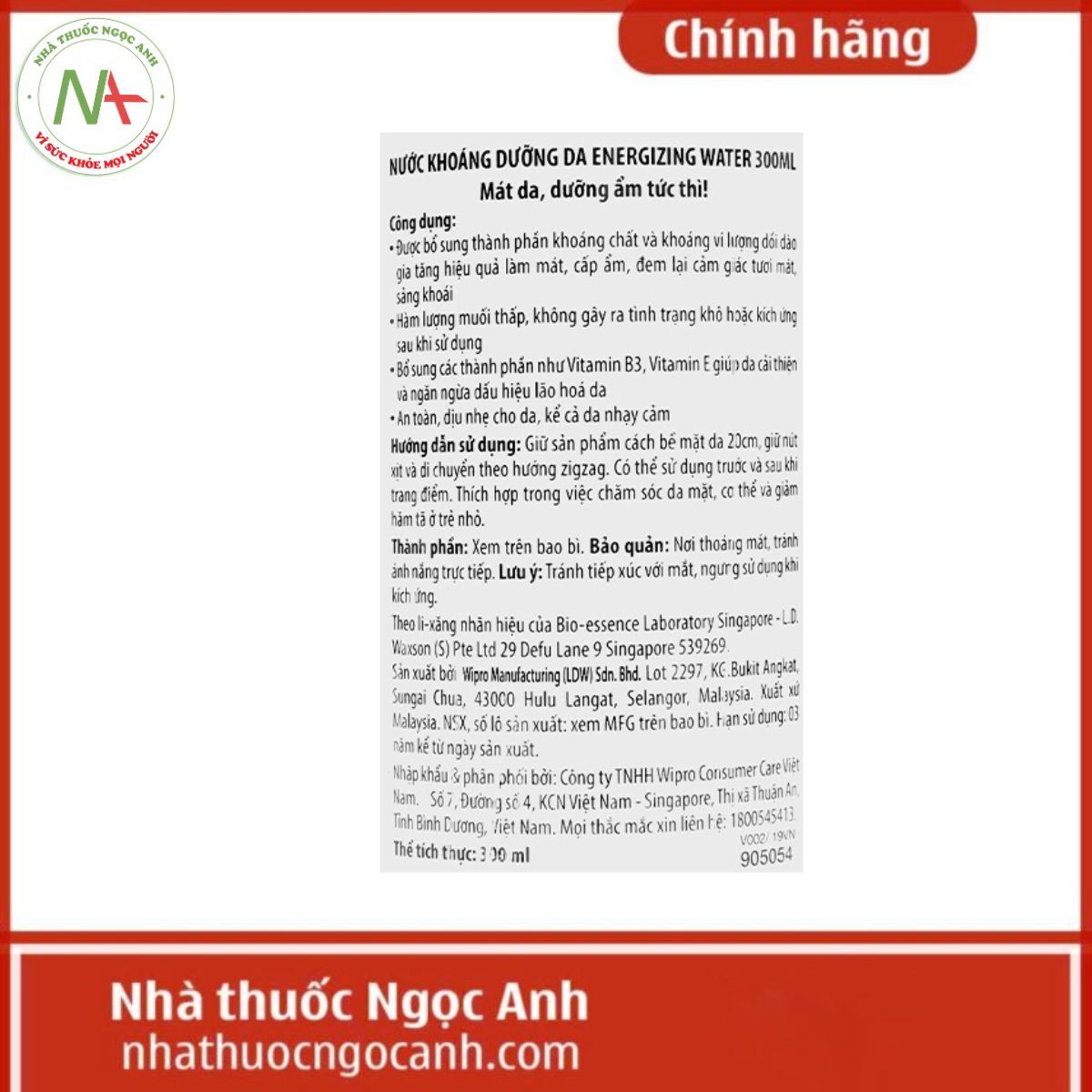 Bio essence Bio-Water Energizing Water