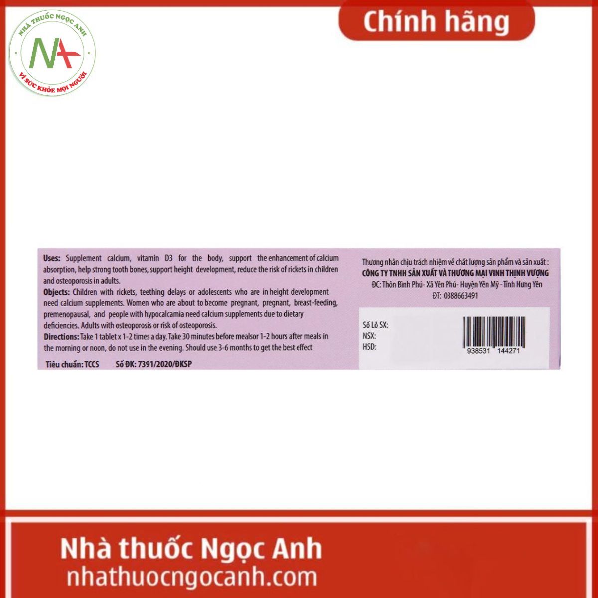 Calci-D3-MK7 Kingphar