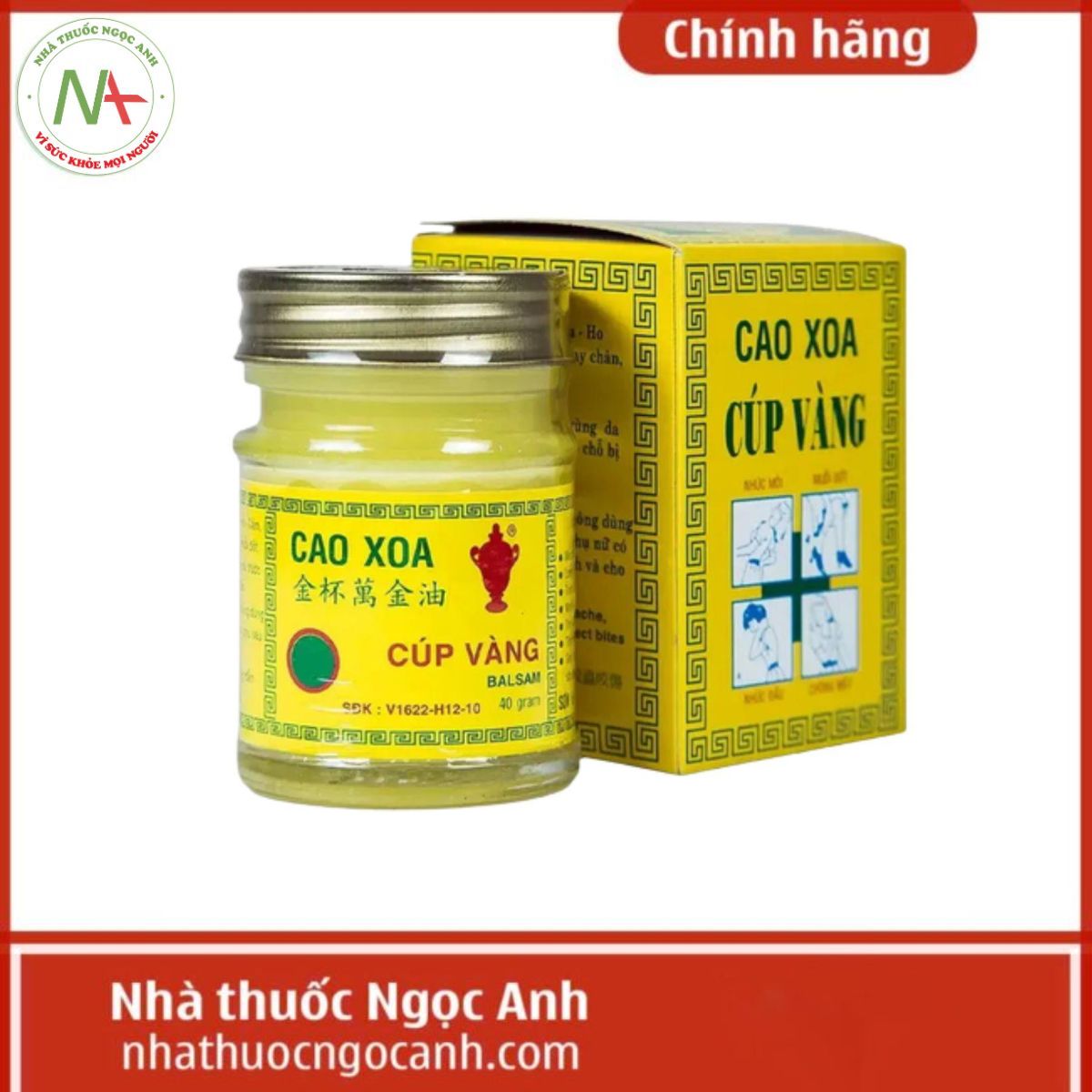 Cao xoa Cúp Vàng hũ 40g