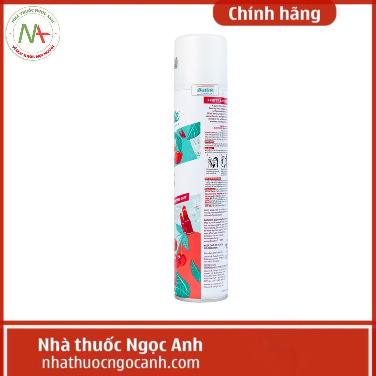 Dầu gội khô Batiste Cherry 200ml