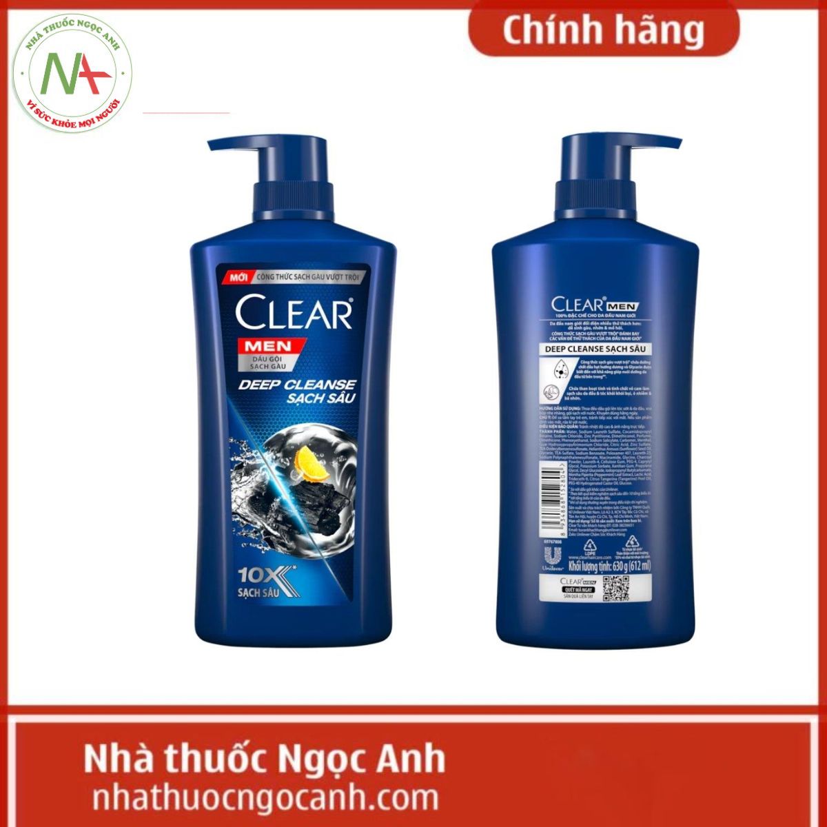 Dầu gội sạch gàu Clear Men Deep Cleanse