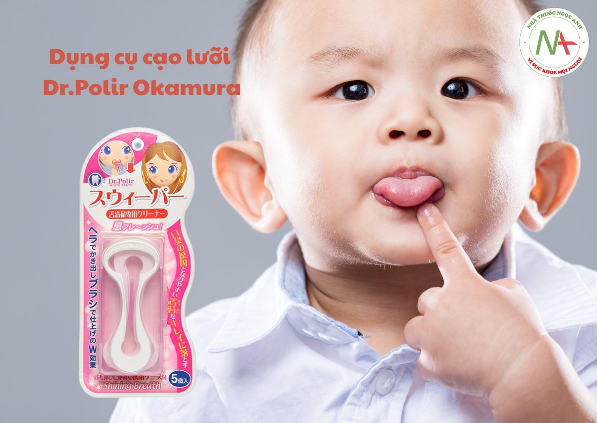 Dụng cụ cạo lưỡi Dr.Polir Okamura