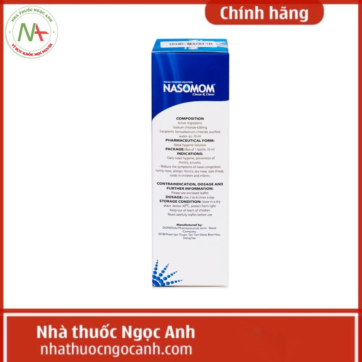 Dung dịch vệ sinh mũi Nasomom