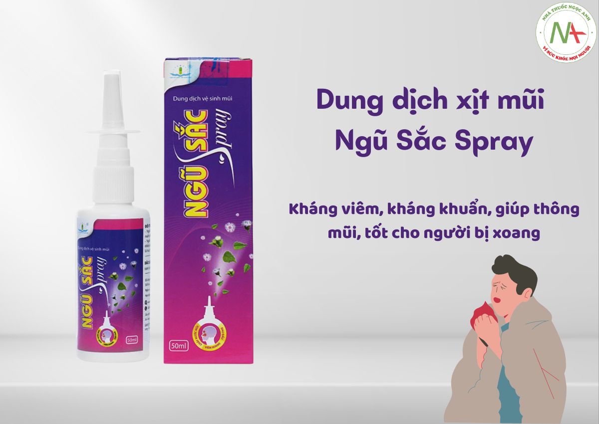 Dung dịch xịt mũi Ngũ Sắc Spray
