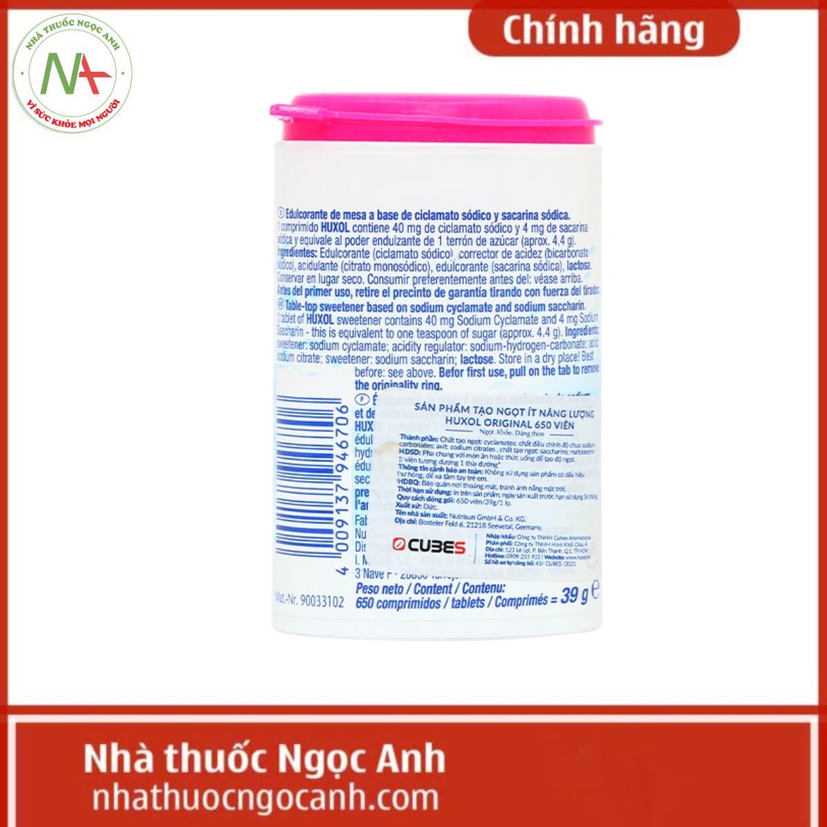 Đường ăn kiêng Huxol Original