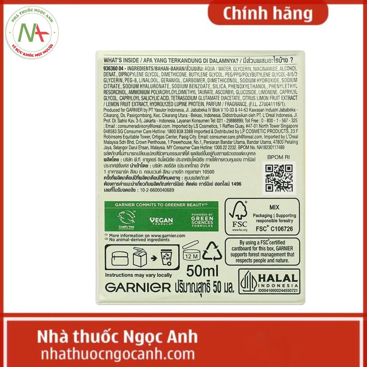 Garnier Bright Complete Vitamin C gel