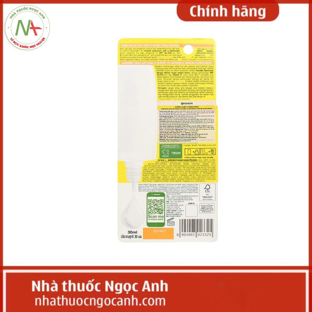 Garnier Super UV Invisible Serum Sunscreen