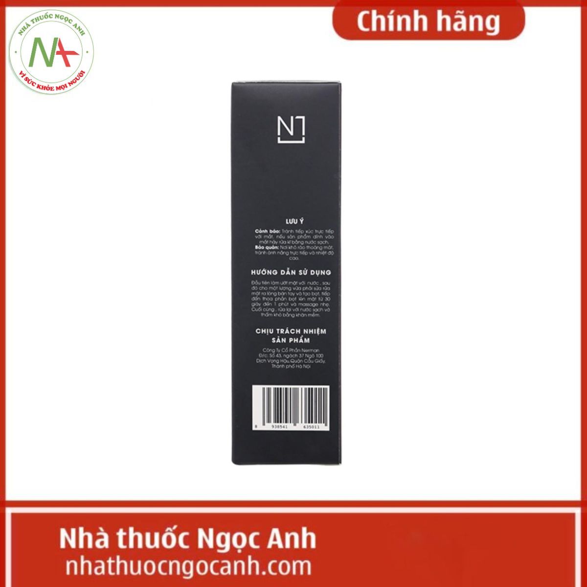 Gel Rửa Mặt Ngừa Mụn NERMAN Curcumin 60s Fresh