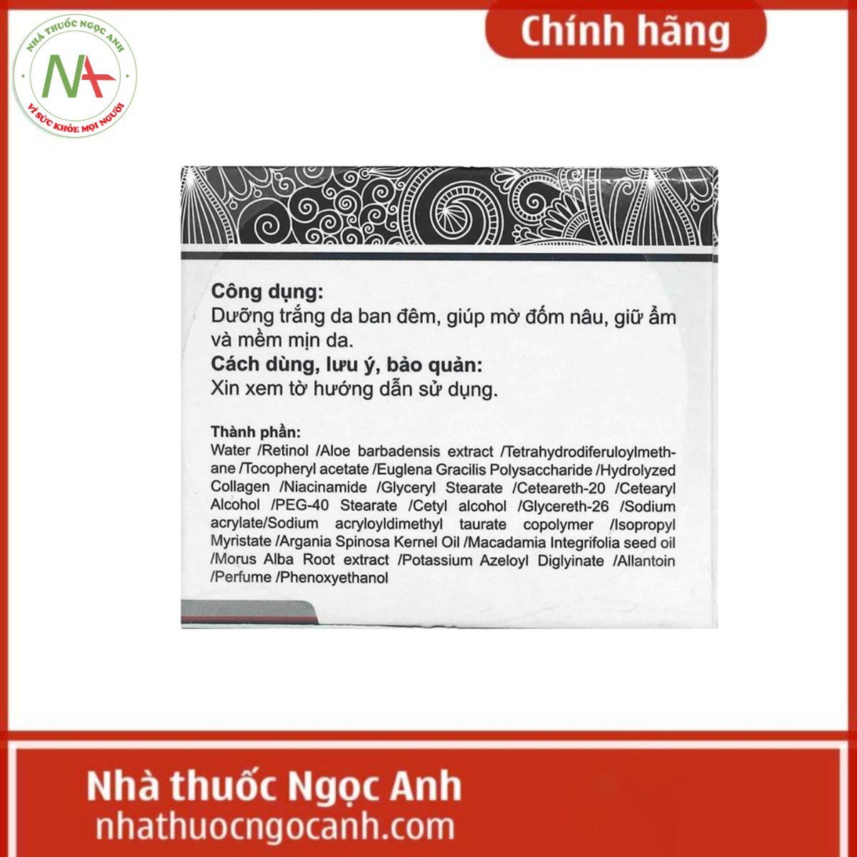 Hycoz Ideal White For Face Nightcare