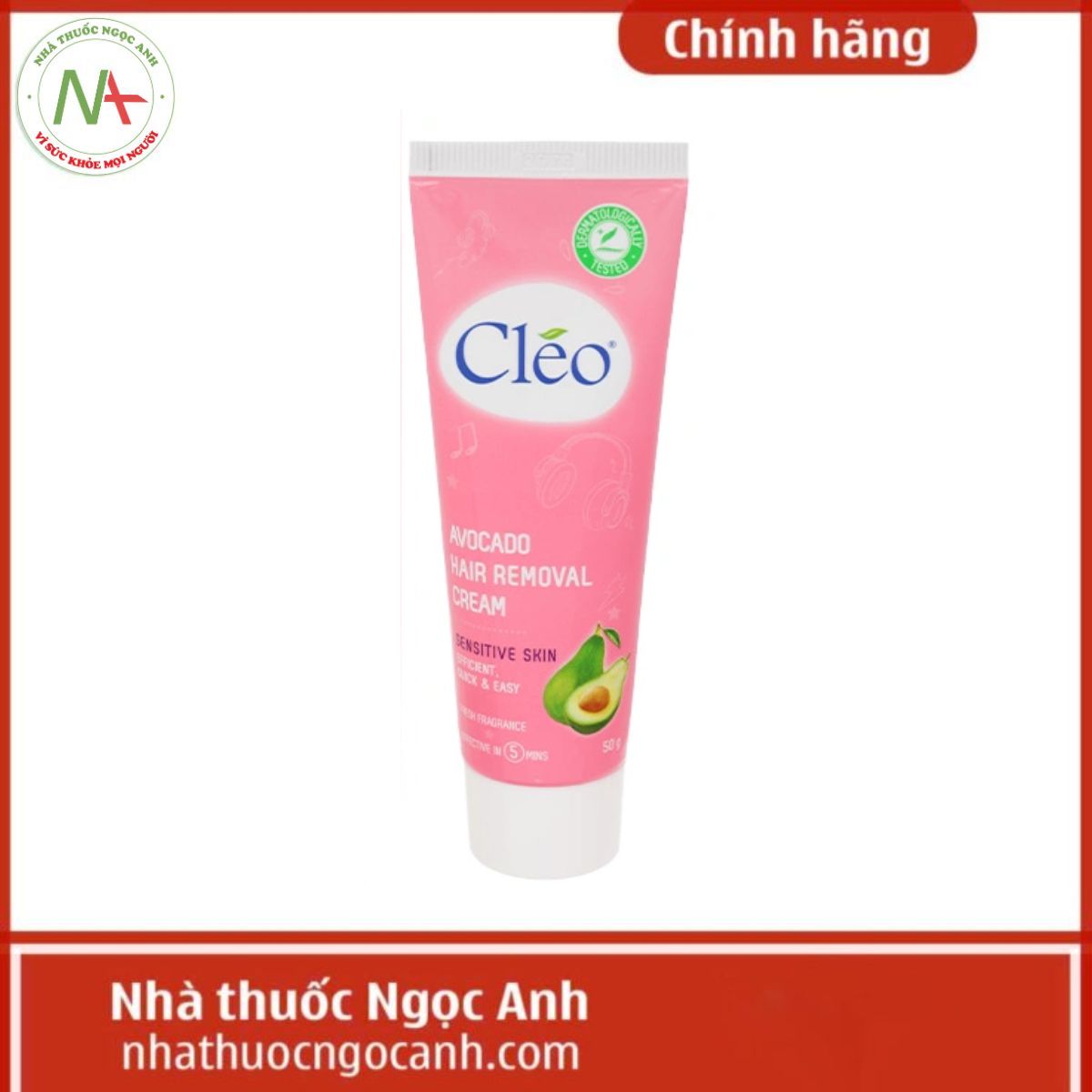 Kem Bơ Tẩy Lông Cleo 50g (Cho da nhạy cảm)