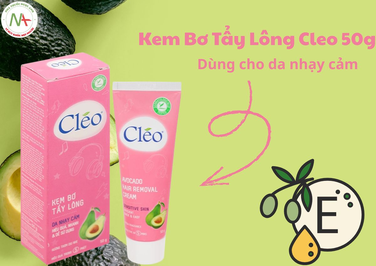 Kem Bơ Tẩy Lông Cleo 50g 
